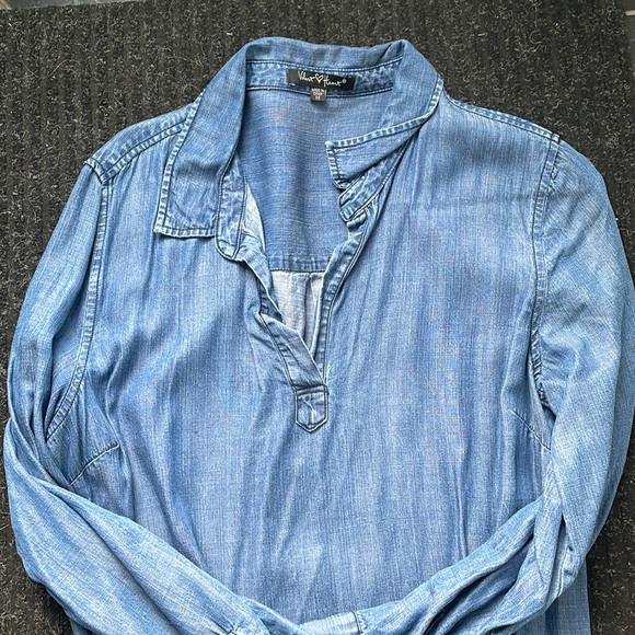 Jean Shirt Dress Med - Picture 1 of 3